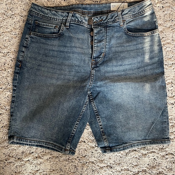 Primark Other - Primark Men's Light Blue Denim Jean Shorts with Button Fly